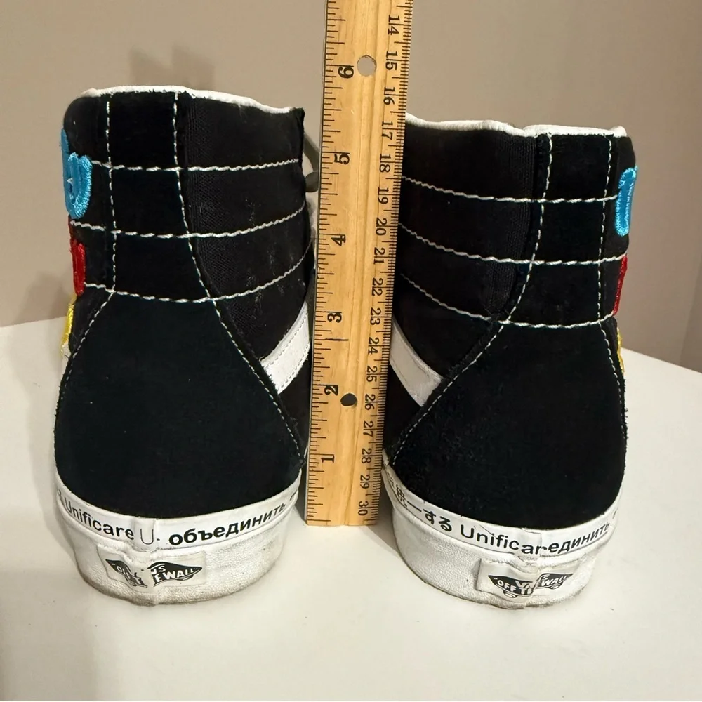 Vans SK8 Hi, Radical Positivity Unify Black Rainbow‎ LGBTQ Men’s 8.5/Women’s 10